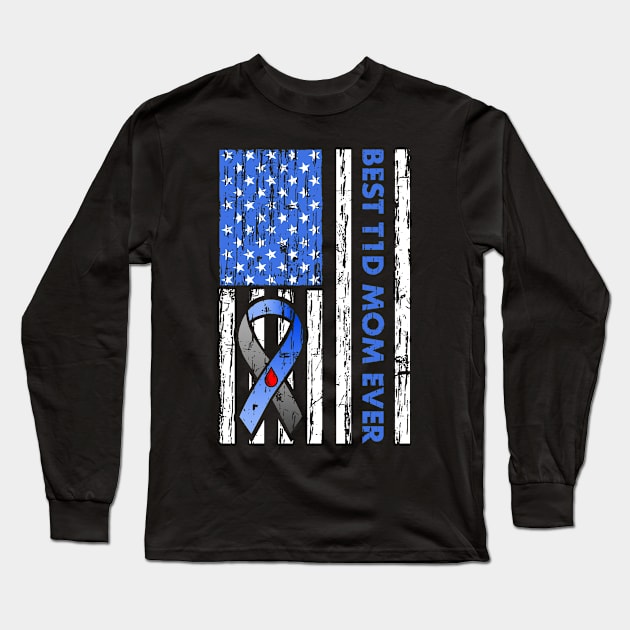 T1d Mom Type 1 Diabetes Diabetic Mom Long Sleeve T-Shirt by Eyes4